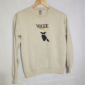 Gildan Vogue Embroidered Princess Diana Sz S Graphic Sweatshirt